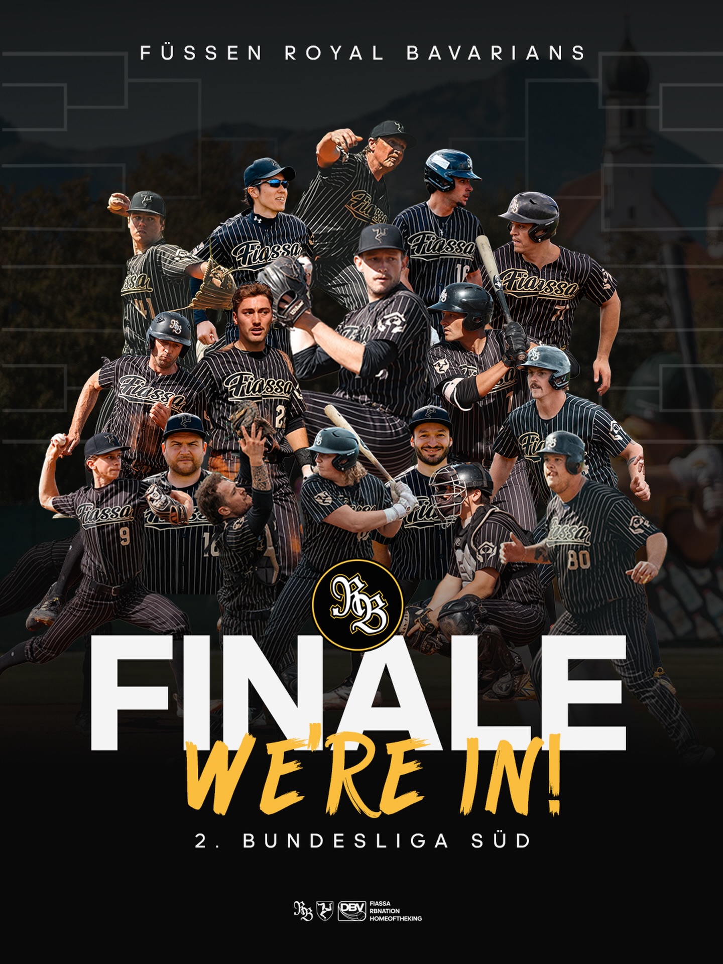 FINALE - WIR SIND DABEI 🔥👑⚾

Eine ganze Saison. Unzählige Innings. Rückschläge, Comebacks, Emotionen – und jetzt stehen wir da, wo wir hinwollten:

IM FINALE DER 2. BUNDESLIGA SÜD!

Diese Mannschaft hat gekämpft, nie aufgegeben und sich diesen Moment gemeinsam verdient. Jetzt fehlt nur noch eine Serie. Ein letzter Schritt. Alles, was wir haben, kommt jetzt auf den Platz.

Fiassa ist bereit. Die Jungs sind bereit. LET’S FINISH THIS. 🔥

#Fiassa #RBNation #HomeoftheKing👑