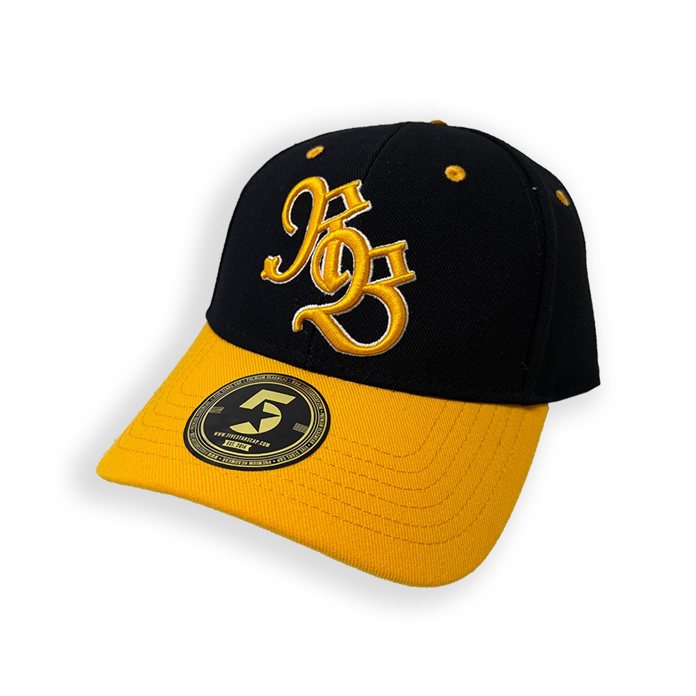 RB Curved Snapback Cap (black/yellow)