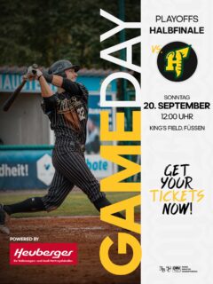 HALBFINALE AM KING’S FIELD 👑🏟️⛰️

Game 1 Zuahuse und alles auf Anschlag! 📣

🗓️ Sonntag, 20. September | 12:00 Uhr

Jetzt brauchen wir euch auf den Rängen. Macht das King’s Field zum Hexenkessel und seid laut 🖤💛

🎟️ Tickets sichern und gemeinsam Geschichte schreiben 🖊️ 

#Fiassa #RBNation #HomeoftheKing👑
📸: @felix.blersch
